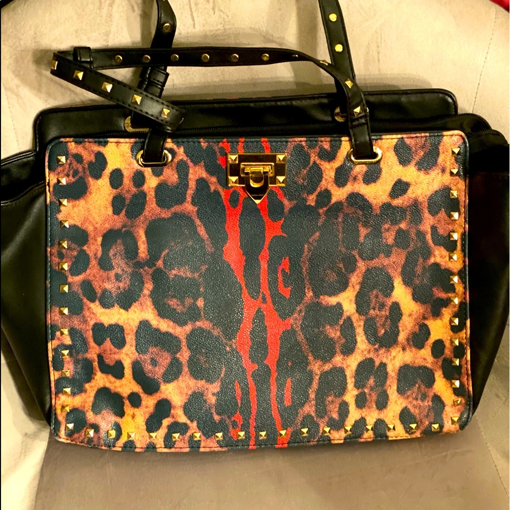 Large Animal Print Handbag